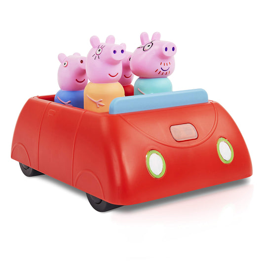 WOW! STUFF Peppa Pig's Clever Car front view with obstacle avoidance for safe play