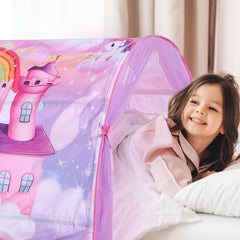 Wowangce Unicorn Bed Tent castle-pattern design sparks fairy-tale adventures