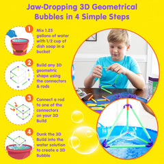 WOWMAZING Build-A-Bubble instruction booklet guiding projects