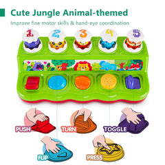 WOWOHAGE animal egg pop-up engages toddlers with colorful characters.