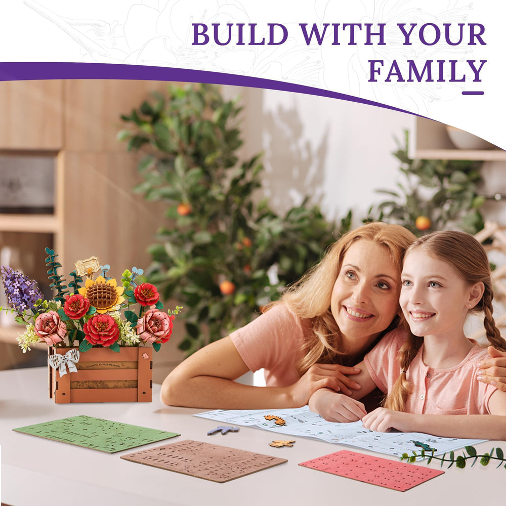 Wowood DIY craft kit in progress invites focused building and personal satisfaction.