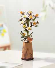 Wowood DIY wood flower model kit, hands-on project for adults to unwind.