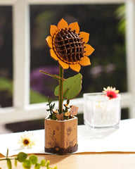 Wowood finished sunflower wooden art ready to inspire as decor