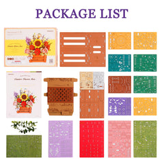Wowood flower puzzle displayed on a shelf highlights natural beauty and craftsmanship.