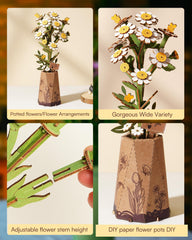 Wowood high-quality wood material, durable, smooth-edged parts for repeated assembly.