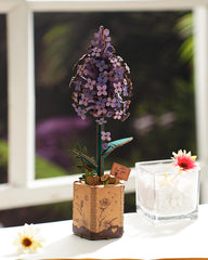 Wowood Lilac DIY flower model adds botanical charm to your desk.