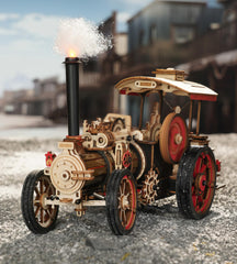 Wowood complete steam locomotive on a desk ready for display or play