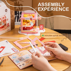 Clear instruction page supports beginners in crafting the Strawberry Milkbox kit