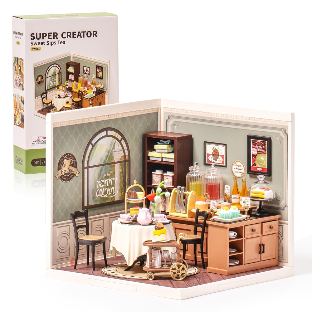 Wowood Super Creator Tea House assembly in progress for a relaxing DIY experience