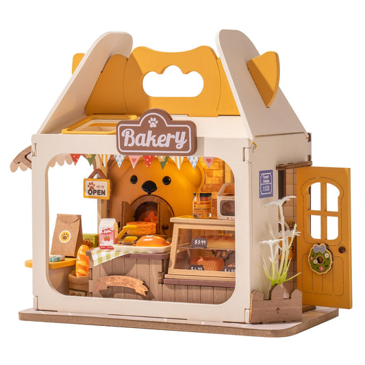 Wowood Teddy Breadbox DIY kit ready for creative crafting on a shelf.