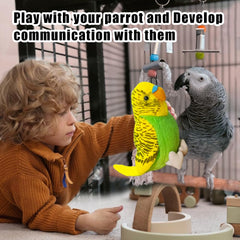 WQY GroceryShop budgerigar plush toy display idea brightens shelves or playrooms