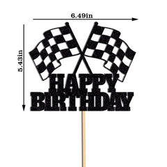 WRACKKIAR Assembled car cake topper ready to insert into cake.