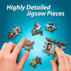 Wrebbit 3D Hagrid's Hut foam-backed base provides stability.