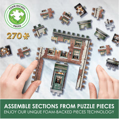 Foam-backed pieces for sturdy, repeatable building sessions.