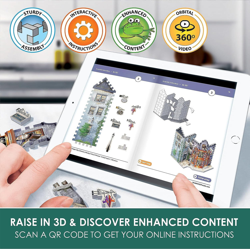 Wrebbit3D Foam-backed pieces ensure sturdy 3D construction.
