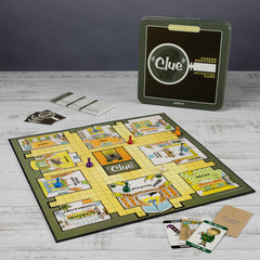 WS Game Company Clue Nostalgia six wooden character tokens ready for play.