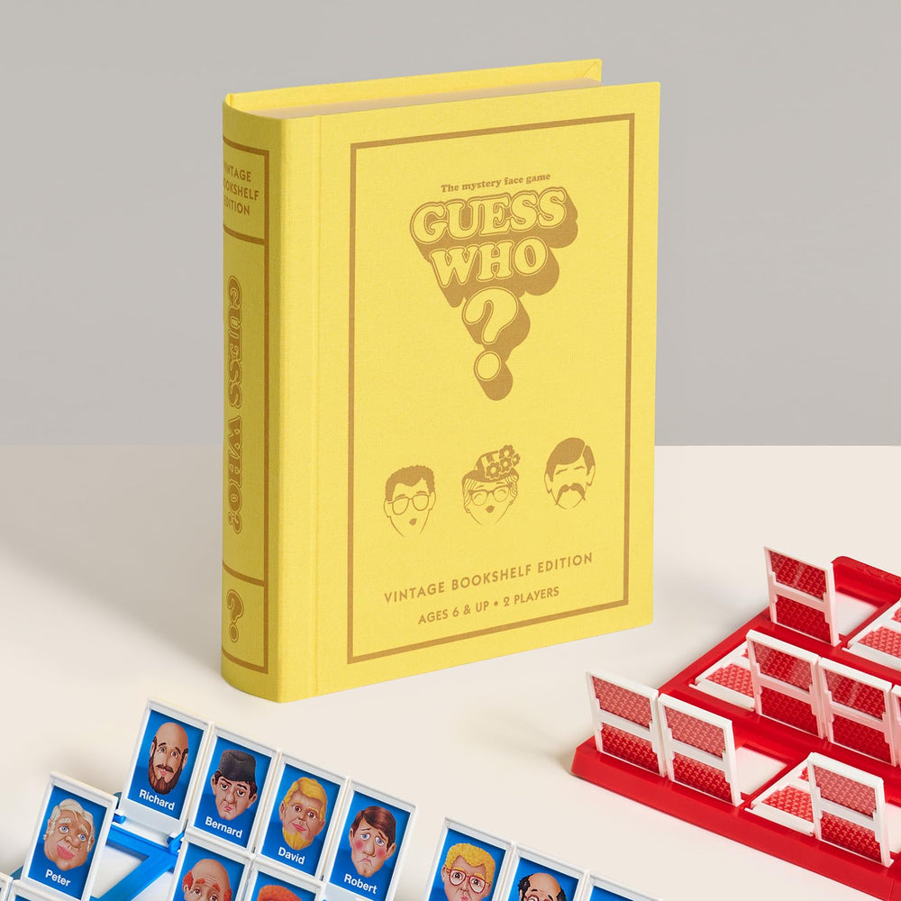WS Game Company Guess Who Vintage Collection finish adds shelf appeal