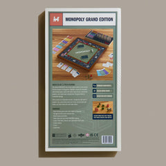 WS Game Company Monopoly Grand Folding Edition supports 2 to 6 players