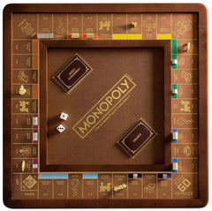 WS Game Company Monopoly Luxury Edition burl wood cabinet for upscale display and storage during game nights