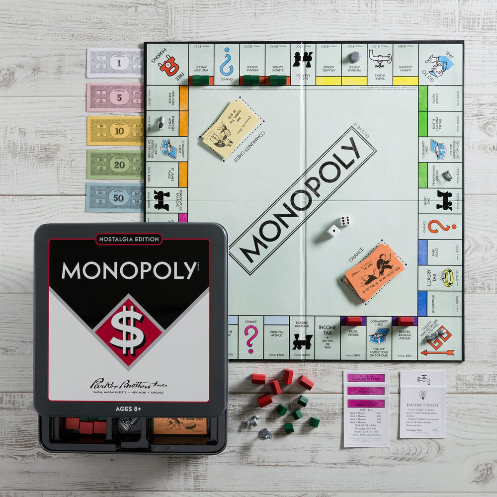 Decorative metal tin by WS Game Company featuring built-in storage.