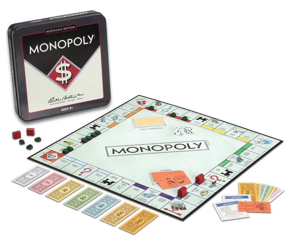 Eight die-cast tokens offer classic Monopoly nostalgia.