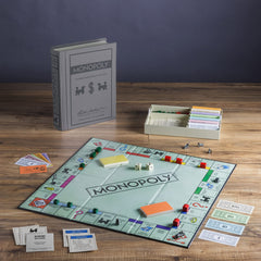 WS Game Company Monopoly Vintage board open, classic 1935 design for authentic gameplay