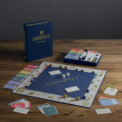 Scrabble Indigo tiles and racks arranged for tidy play