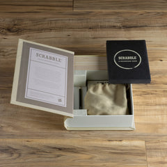 WS Game Company Scrabble Vintage shelf display invites family game nights