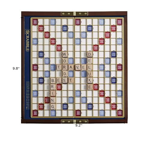 WS Game Company Scrabble Deluxe Folded Case with magnetic closure for secure packing.