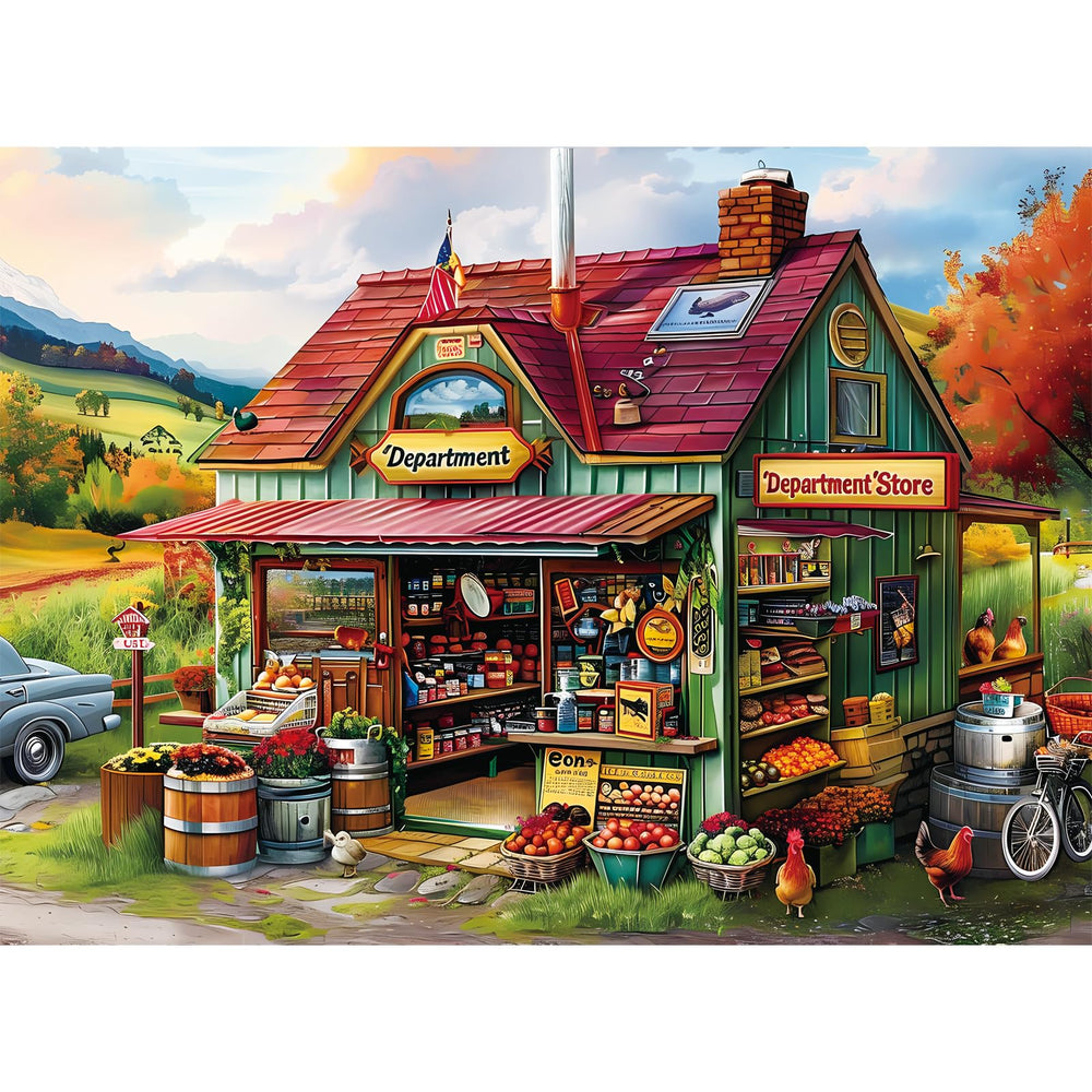 WSCXSC 300 piece puzzle on table for family activity