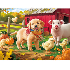 WSCXSC 500-piece dog-pig puzzle artwork for family fun