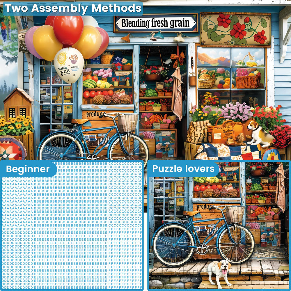 WSCXSC bright-fruit-store-art puzzle inspires focused and relaxing play.