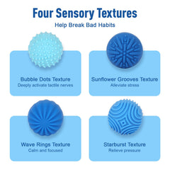 WSEJK fidget balls held in hand demonstrate compact sensory relief on the go