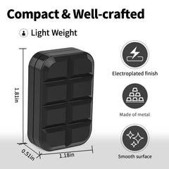 WSHWXY Chocolate Black Fidget Slider side profile highlighting magnets