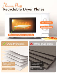 Wtisan Flower Press Kit drying plates prepared for microwave reuse to save time
