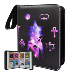 WTVIDAS 4-pocket binder cover keeps Yugioh cards organized and protected on the go.