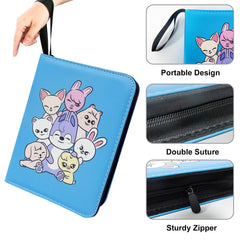WTVIDAS kpop photocard binder shows 3-ring design for flexible page count.