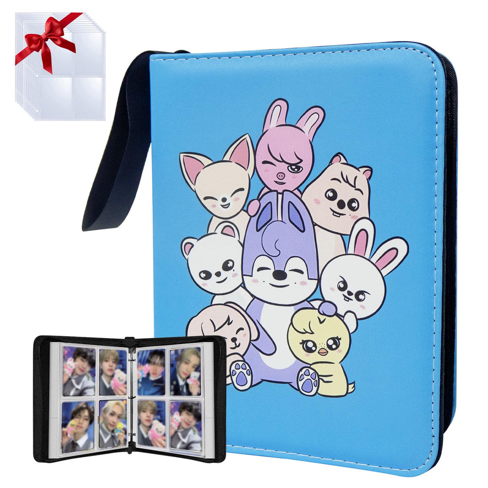 WTVIDAS kpop photocard binder 4-pocket setup keeps cards neatly organized and accessible.