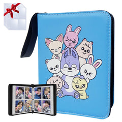WTVIDAS kpop photocard binder 4-pocket setup keeps cards neatly organized and accessible.