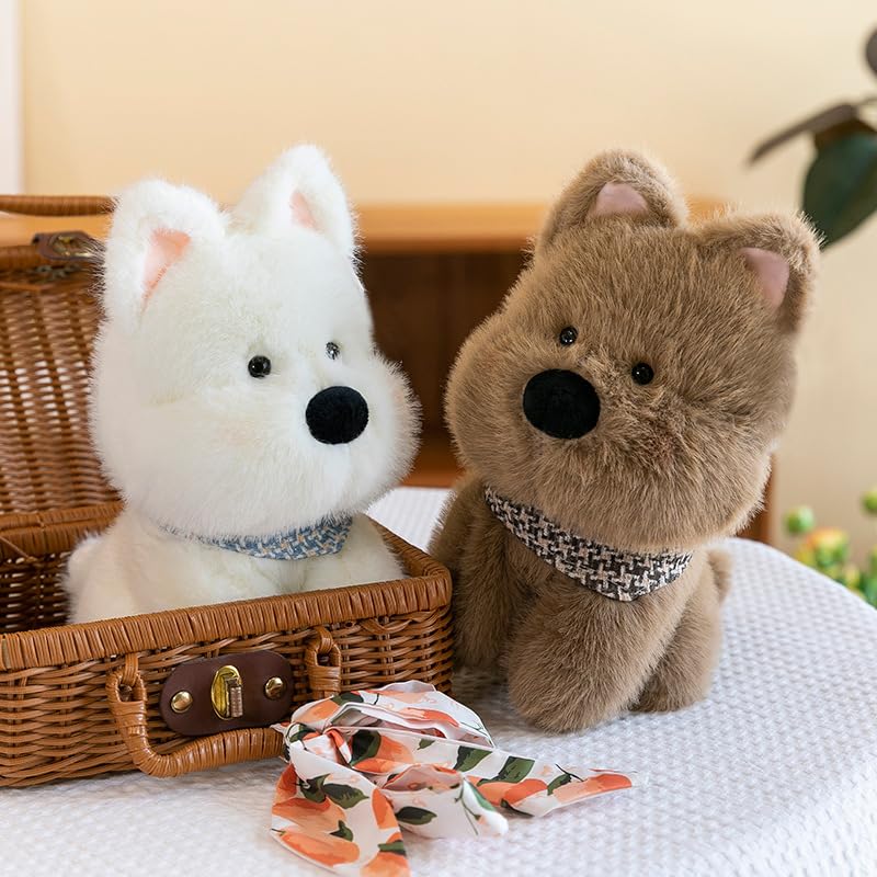 WUFUVAP Westie plush makes a cute, gift-ready keepsake for families.