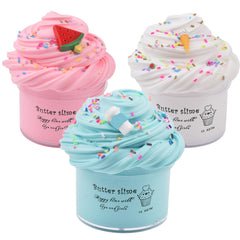WUHUANIU scented slime kit pink watermelon – soft, stretchy texture for creative play.