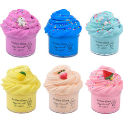 WUHUANIU Watermelon butter slime jar – soft, stretchy and great for creative play