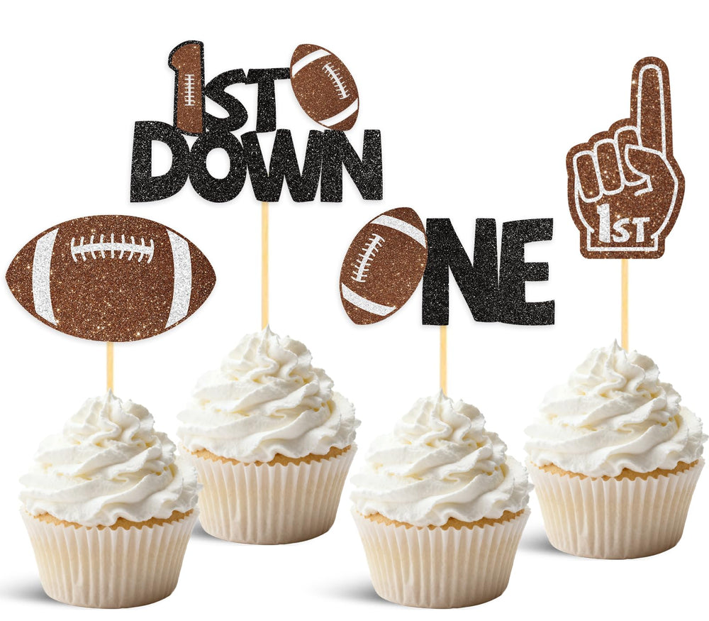 Wuhuzsm football cake toppers design A ideal for festive birthday dessert displays