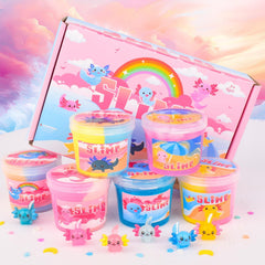 WUJYLY axolotl pink butter slime, stretchable and smooth.