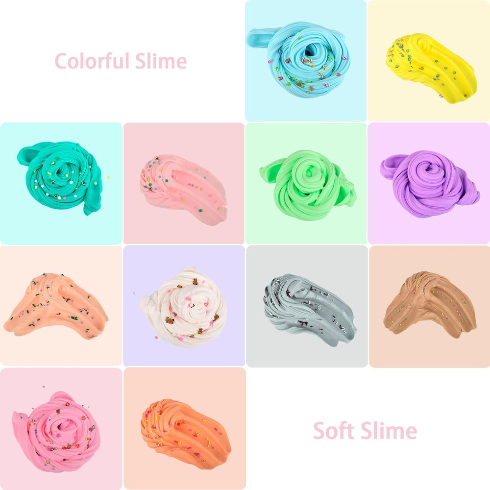 WUJYLY mini slime containers keep colors organized for quick classroom prizes