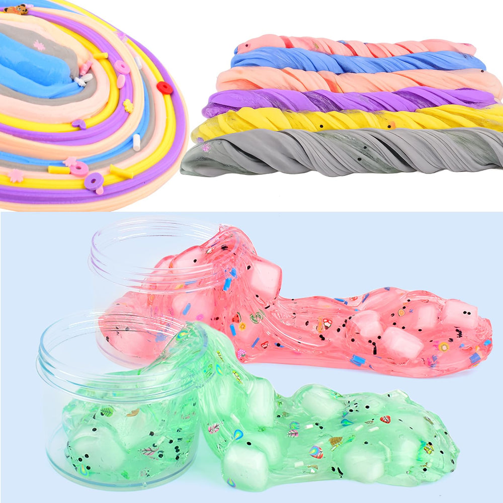 WUJYLY slime accessories and sprinkles for creative themes.