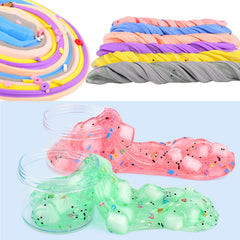 WUJYLY slime accessories and sprinkles for creative themes.