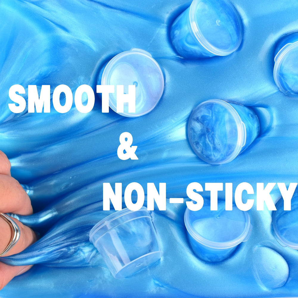 WUJYLY Soft, stretchy slime ideal for sensory play and fidgeting.