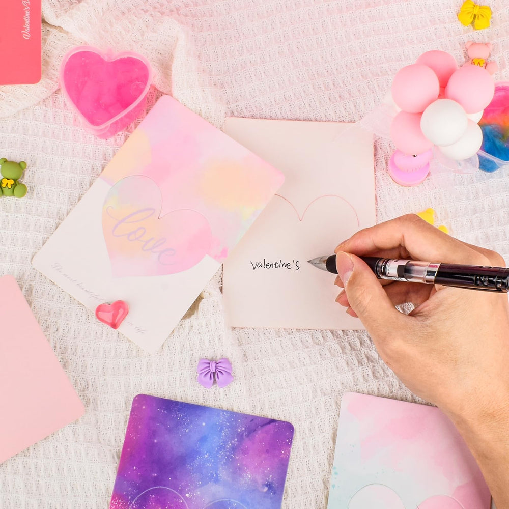 WUJYLY slime kit with gift cards supports easy valentine gifting