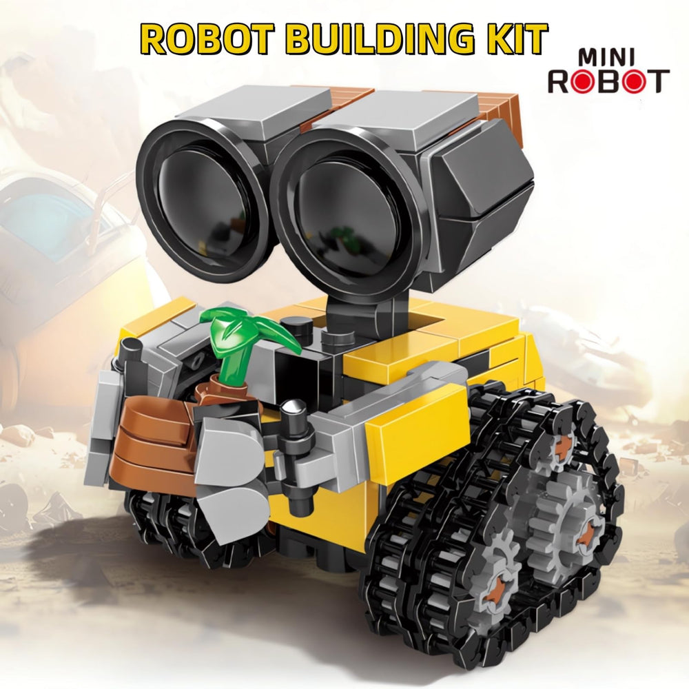 WULOBOOI robot head and arms rotate for interactive building fun